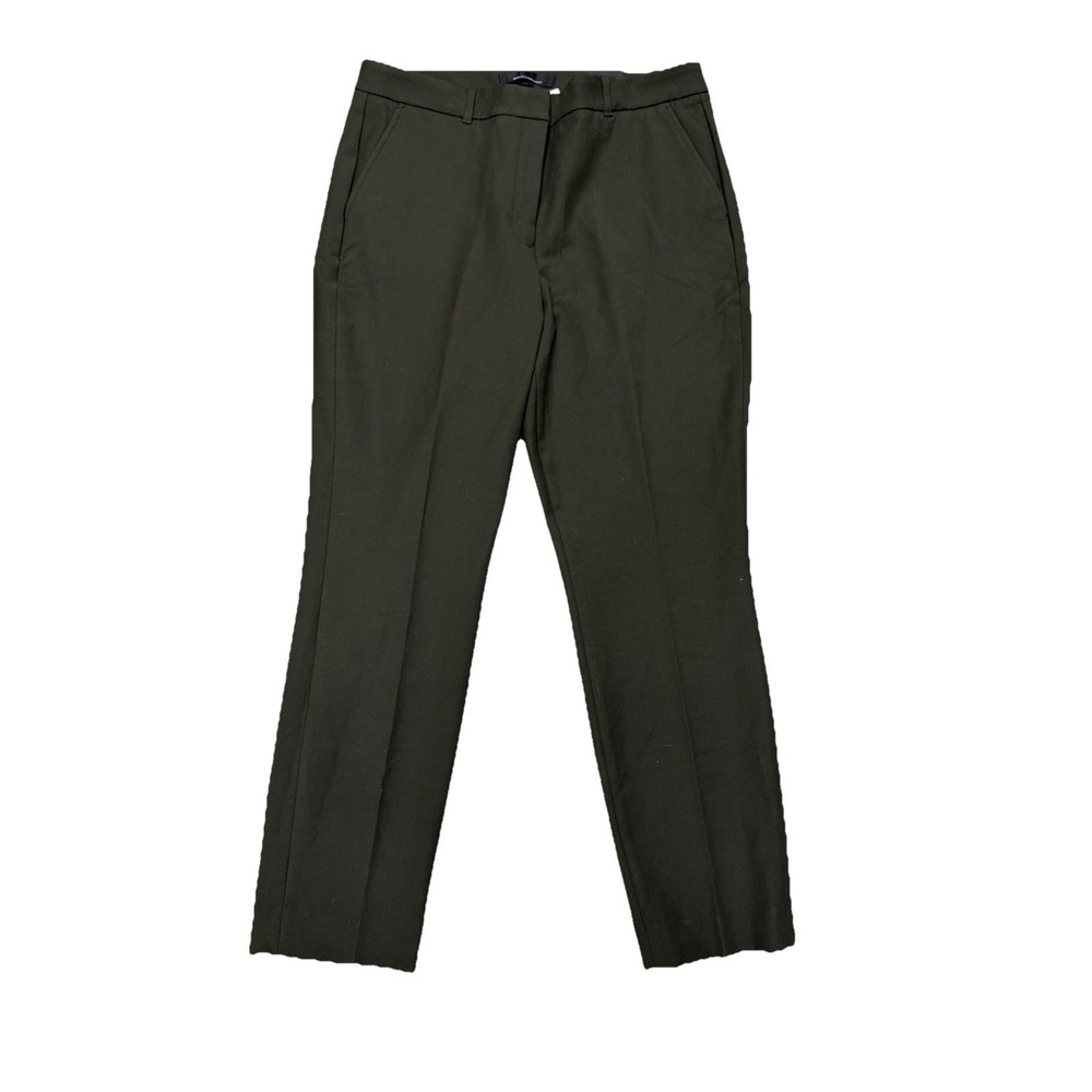 White House Black Market Pants Size 14L Elle Slim Ankle Stretch Mid Rise Green